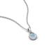 4 - Tessie 0.15 ct Aquamarine (3.50 mm) Women Teardrop Solitaire Pendant Necklace 