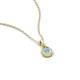 4 - Tessie 0.15 ct Aquamarine (3.50 mm) Women Teardrop Solitaire Pendant Necklace 