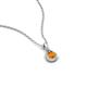 4 - Tessie 0.15 ct Citrine (3.50 mm) Women Teardrop Solitaire Pendant Necklace 