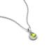 4 - Tessie 0.18 ct Peridot (3.50 mm) Women Teardrop Solitaire Pendant Necklace 