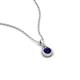 4 - Tessie 0.17 ct Blue Sapphire (3.50 mm) Women Teardrop Solitaire Pendant Necklace 
