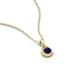 4 - Tessie 0.17 ct Blue Sapphire (3.50 mm) Women Teardrop Solitaire Pendant Necklace 