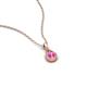 4 - Tessie 0.17 ct Pink Sapphire (3.50 mm) Women Teardrop Solitaire Pendant Necklace 