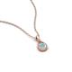 4 - Tessie 0.15 ct Aquamarine (3.50 mm) Women Teardrop Solitaire Pendant Necklace 