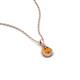 4 - Tessie 0.15 ct Citrine (3.50 mm) Women Teardrop Solitaire Pendant Necklace 