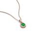 4 - Tessie 0.15 ct Emerald (3.50 mm) Women Teardrop Solitaire Pendant Necklace 