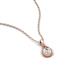 4 - Tessie 0.17 ct White Sapphire (3.50 mm) Women Teardrop Solitaire Pendant Necklace 