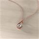 4 - Tessie 0.15 ct Lab Grown Diamond (3.50 mm) Women Teardrop Solitaire Pendant Necklace 