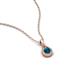 4 - Tessie 0.16 ct Blue Diamond (3.50 mm) Women Teardrop Solitaire Pendant Necklace 