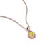 4 - Tessie 0.16 ct Yellow Diamond (3.50 mm) Women Teardrop Solitaire Pendant Necklace 