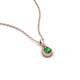 4 - Tessie 0.18 ct Green Garnet (3.50 mm) Women Teardrop Solitaire Pendant Necklace 