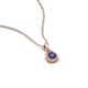 4 - Tessie 0.15 ct Iolite (3.50 mm) Women Teardrop Solitaire Pendant Necklace 