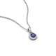 4 - Tessie 0.15 ct Iolite (3.50 mm) Women Teardrop Solitaire Pendant Necklace 