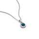 4 - Tessie 0.17 ct London Blue Topaz (3.50 mm) Women Teardrop Solitaire Pendant Necklace 