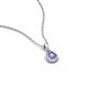 4 - Tessie 0.16 ct Tanzanite (3.50 mm) Women Teardrop Solitaire Pendant Necklace 