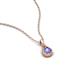 4 - Tessie 0.16 ct Tanzanite (3.50 mm) Women Teardrop Solitaire Pendant Necklace 