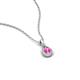 4 - Tessie 0.17 ct Pink Sapphire (3.50 mm) Women Teardrop Solitaire Pendant Necklace 
