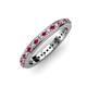 3 - Caitlin 1.60 mm Ruby and Diamond Eternity Band 