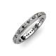 3 - Caitlin 1.60 mm Smoky Quartz and Diamond Eternity Band 