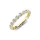 4 - Bella 1.65 ctw Round Lab Grown Diamond (2.70 mm) Shared Prong Floating Eternity Band 