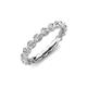 4 - Bella 1.65 ctw Round Natural Diamond (2.70 mm) Shared Prong Floating Eternity Band 