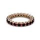 3 - Tiffany 3.00 mm Red Garnet Eternity Band 