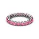 3 - Tiffany 3.00 mm Rhodolite Garnet Eternity Band 