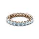 3 - Tiffany 3.00 mm Aquamarine Eternity Band 