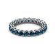 3 - Tiffany 3.00 mm Blue Diamond Eternity Band 