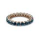 3 - Tiffany 3.00 mm Blue Diamond Eternity Band 