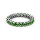 3 - Tiffany 3.00 mm Green Garnet Eternity Band 