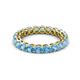 3 - Tiffany 3.00 mm Blue Topaz Eternity Band 