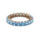 3 - Tiffany 3.00 mm Blue Topaz Eternity Band 