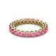 3 - Tiffany 3.00 mm Rhodolite Garnet Eternity Band 