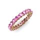 4 - Tiffany 3.00 mm Pink Sapphire Eternity Band 
