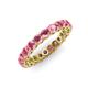 4 - Tiffany 3.00 mm Rhodolite Garnet Eternity Band 