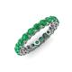 4 - Tiffany 3.00 mm Emerald Eternity Band 