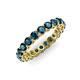 4 - Tiffany 3.00 mm Blue Diamond Eternity Band 