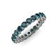 4 - Tiffany 3.00 mm London Blue Topaz Eternity Band 
