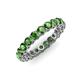 4 - Tiffany 3.00 mm Green Garnet Eternity Band 