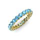 4 - Tiffany 3.00 mm Blue Topaz Eternity Band 
