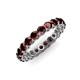 4 - Tiffany 3.00 mm Red Garnet Eternity Band 