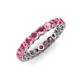 4 - Tiffany 3.00 mm Rhodolite Garnet Eternity Band 