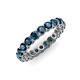 4 - Tiffany 3.00 mm Blue Diamond Eternity Band 