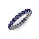 4 - Tiffany 3.00 mm Blue Sapphire Eternity Band 