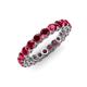 4 - Tiffany 3.00 mm Ruby Eternity Band 