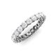 4 - Tiffany 3.00 mm White Sapphire Eternity Band 