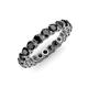 4 - Tiffany 3.00 mm Black Diamond Eternity Band 