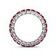 5 - Tiffany 3.00 mm Ruby Eternity Band 