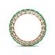 5 - Tiffany 3.00 mm Emerald Eternity Band 